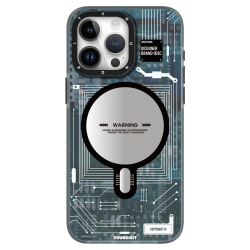 Youngkit Futuristic Blue Circuit Board With Magsafe