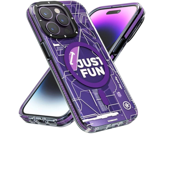 Youngkit Just Fun Purple With Magsafe Youngkit Just Fun Purple With Magsafe