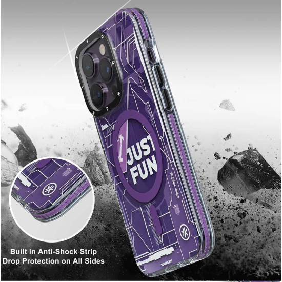 Youngkit Just Fun Purple With Magsafe Youngkit Just Fun Purple With Magsafe