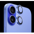 Blueo 9H Ring Metal Camera Lens Protector for iPhone 16/16 Plus Blue