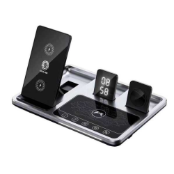 Green Lion 4 in 1 Wireless Charging Station Gray