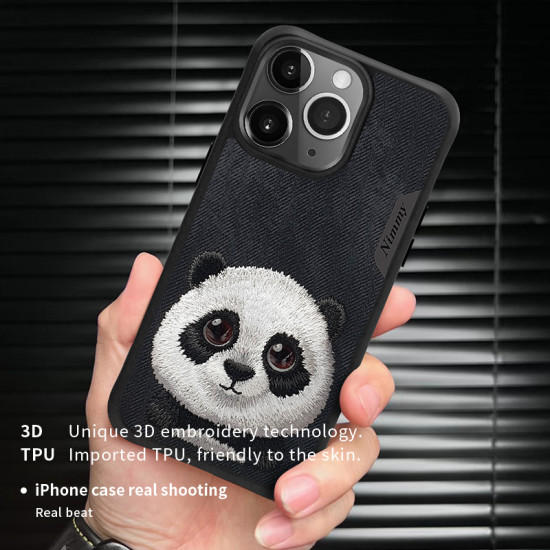 Nimmy Original Official Embroidery Big Eye Panda Series Back Cover Case 
